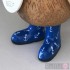 Baby Emperor Penguin in Electric Blue Welly Boots with Anchors