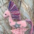 Unicorn - Pink -  Colourful Pastel Shades on Mane and Tail