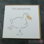 Birthday Card in the Farm Range - Rita the Duck