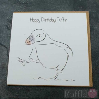 Birthday Card in the Arctic Range -  Ronaldo the Puffin