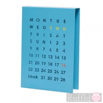 Perpetual Calendar in Blue