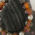 Bracelet - Handcrafted - Orange and Pearl Design
