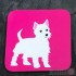 Dog Coasters - Scottie Design