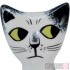 Salt and Pepper Shakers - Black and White Cat Design
