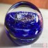 Paperweight - Salsa Collection - Oval Glass in Cobalt Blue Design