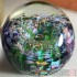 Paperweight - Salsa Collection - Round Glass in Green and Blue Design
