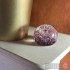 Paperweight - Salsa Collection - Round Glass in Pink Bubbly Design