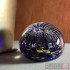 Paperweight - Salsa Collection - Round Glass in Purple Design