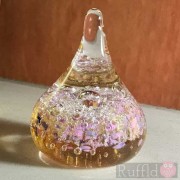 Ring Holder - Salsa Collection - Glass in Pink and Amber Design