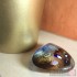 Glass Pebble - Salsa Collection -  Brown and Blue Design