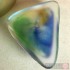 Glass Pebble - Salsa Collection - Green and Blue Design