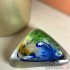 Glass Pebble - Salsa Collection - Green and Blue Design