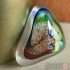 Glass Pebble - Salsa Collection - Green and Brown Design
