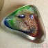 Glass Pebble - Salsa Collection - Green and Brown Design