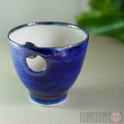 Porcelain Dark Blue Moon Bowl by Richard Baxter