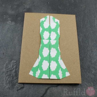 Card - Origami Dress