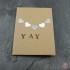 Card - Silver Hearts "Yay"