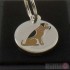Dog ID Tag with Border Terrier Design by Sweet William