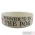 Dog Bowl with Dinner's in the Dog Design