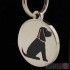 Dog ID Tag with Cocker Spaniel Design by Sweet William