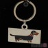 Dog ID Tag with Dachshund Design by Sweet William
