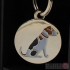 Dog ID Tag with Jack Russell Design by Sweet William