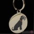 Dog ID Tag with Schnauzer Design by Sweet William