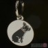 Dog ID Tag with French Bulldog Design by Sweet William