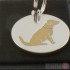 Dog ID Tag with Golden Retriever Design by Sweet William