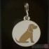 Dog ID Tag with Golden Cocker Spaniel Design by Sweet William