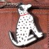 Dog Key Ring - Dalmation Design
