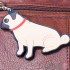 Dog Key Ring - Pug Design