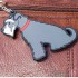Dog Key Ring - Schnauzer (Grey) Design
