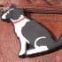 Dog Key Ring - Springer Spaniel (Black and White)  Design