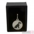 Dog ID Tag with  Black Schnauzer Design by Sweet William