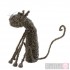 Wire Knitted Small Sitting Cat Sculpture