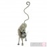 Wire Knitted Small Standing Cat Sculpture