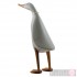 Pastel Grey Wooden Duck