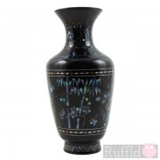 Yangzhou Lacquerware Vase with Mother-of-Pearl Flower Design