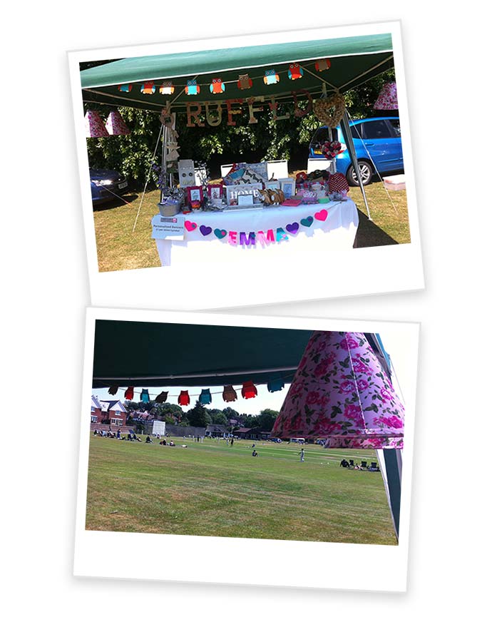 Ruffld stall at Howzat fete